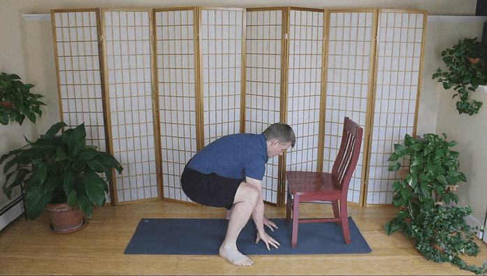 Beginning full squat position
